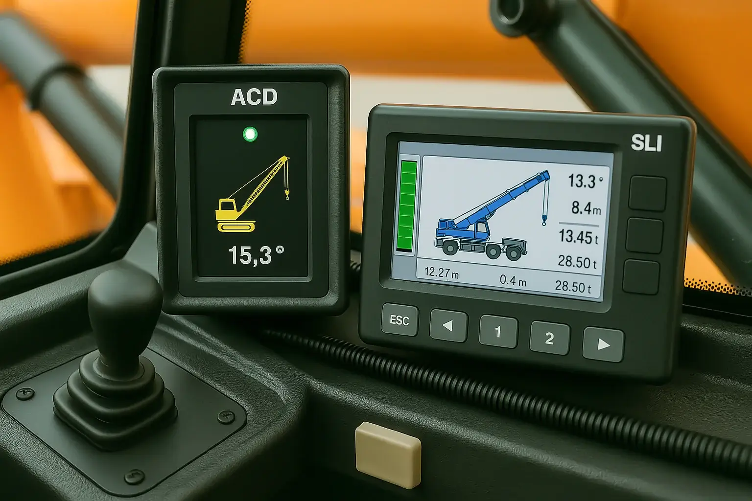 ACD and SLI safety system installed in crane