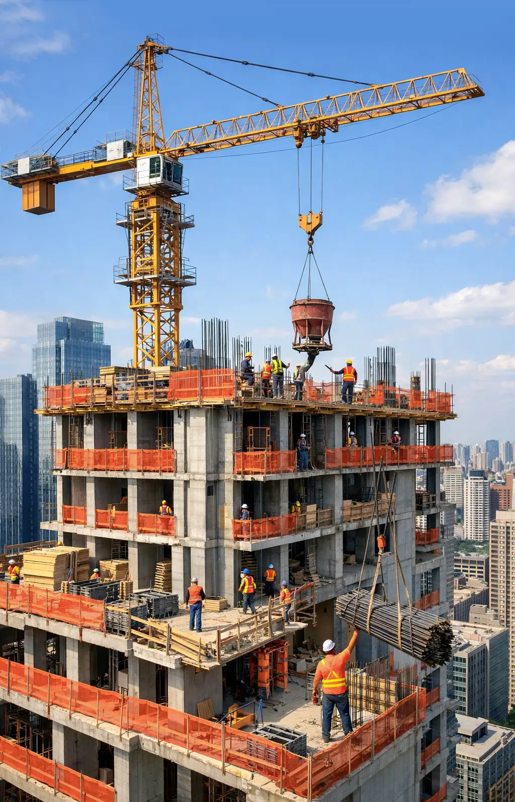 Tower crane supplier supporting EPC high-rise project